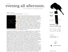 Tablet Screenshot of eveningallafternoon.com